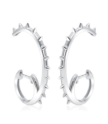 Nifty Unique Thorn Shaped Silver Stud Earring HO-2472